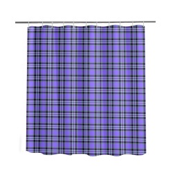 Blue Tartan Plaid 1 Shower Curtain 66"x72"