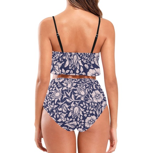 Bikini Ruffle Hem Bikini Swimsuit (Model S35)