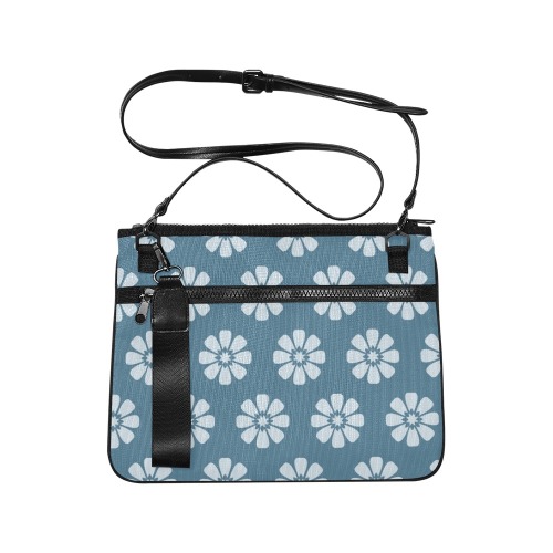 bolso azul floral Slim Clutch Bag (Model 1668)