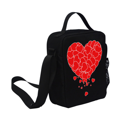 Valentine's Day - Heart Of Hearts All Over Print Crossbody Lunch Bag for Kids (Model 1722)