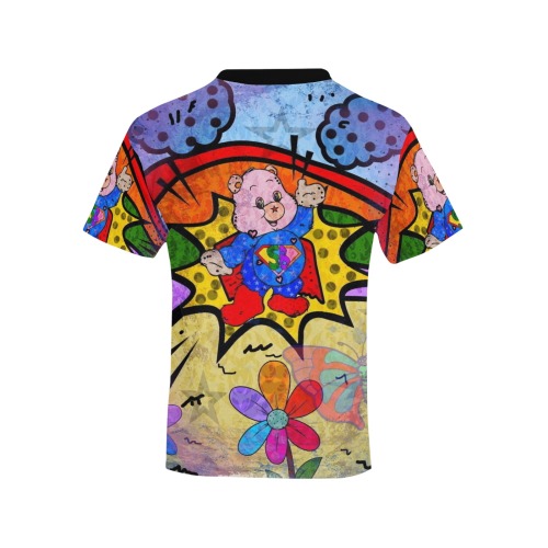 Super Bear by Nico Bielow Kids' All Over Print T-shirt (Model T65)