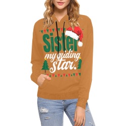 Sister's Guiding Star Hoodie All Over Print Hoodie for Women (USA Size) (Model H13)