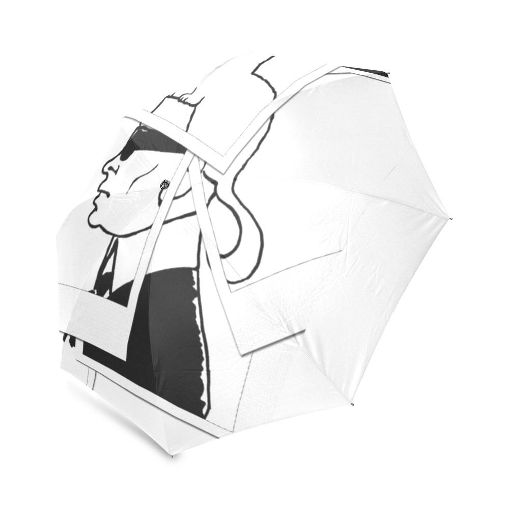 Karl Lagerfeld  Art by Nico Bielow Foldable Umbrella (Model U01)