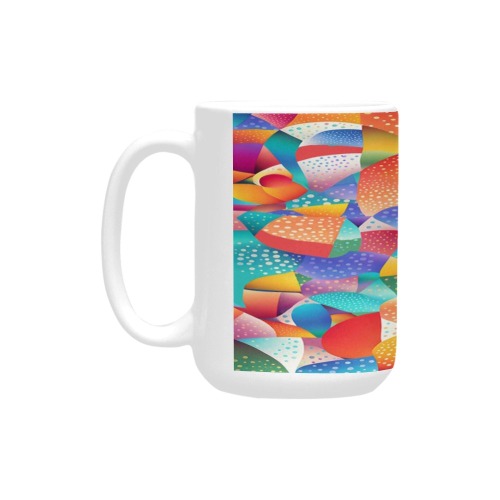 Sunset Ocean Waves Custom Ceramic Mug (15OZ)