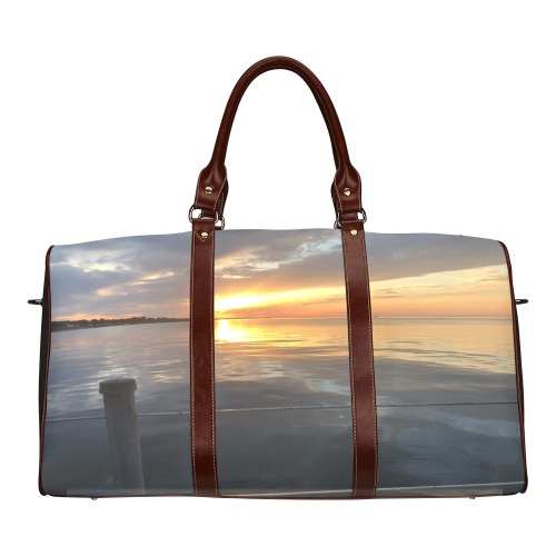 Pier Sunset Collection Waterproof Travel Bag/Small (Model 1639)