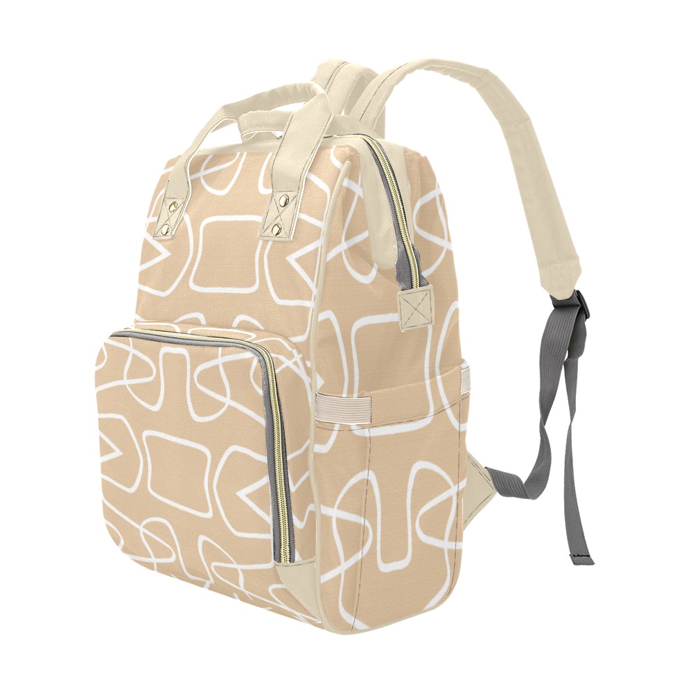 African Print Diaper bag Multi-Function Diaper Backpack/Diaper Bag (Model 1688)
