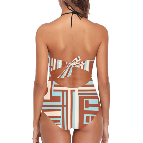 Model 1 Lace Band Embossing Swimsuit (Model S15)