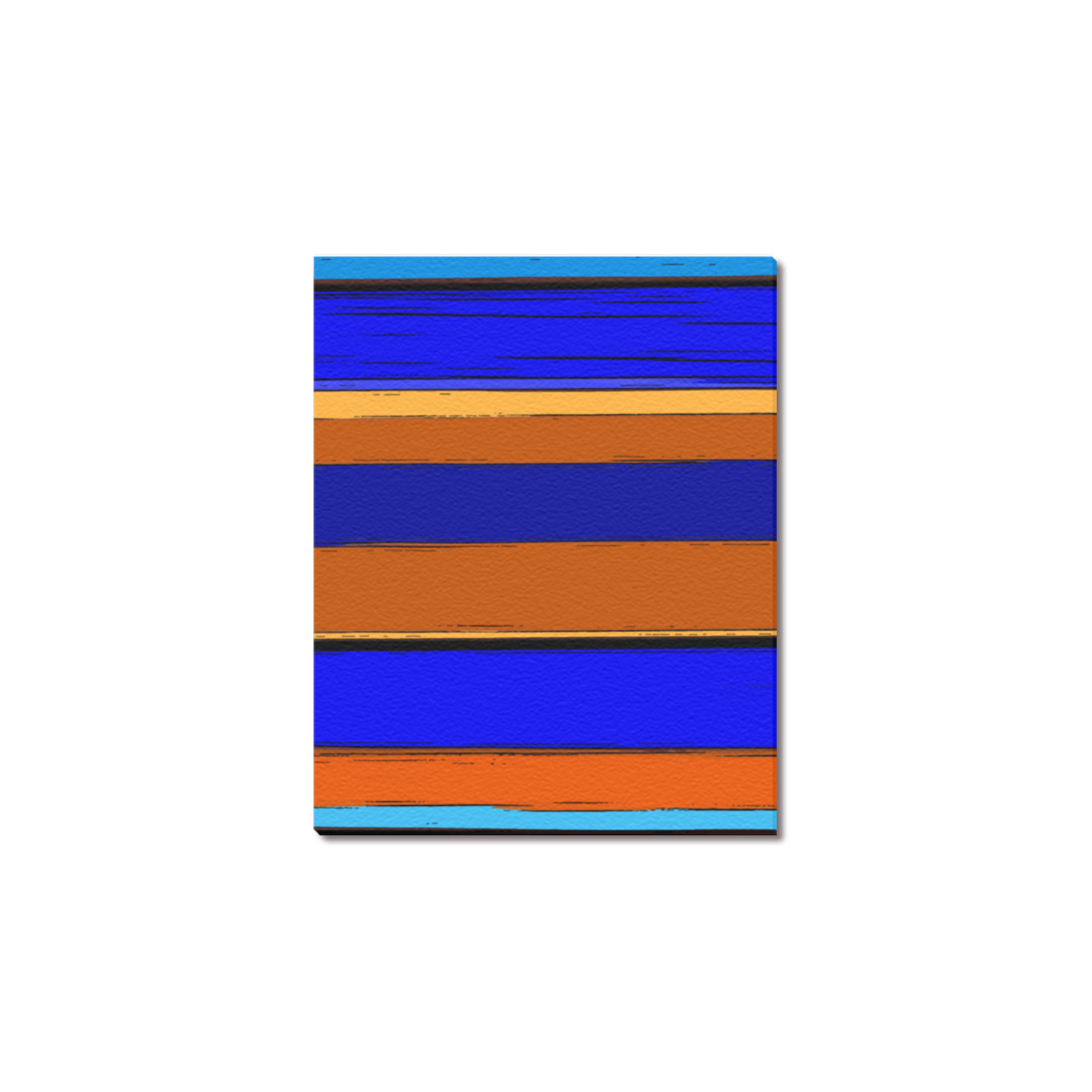 Abstract Blue And Orange 930 Upgraded Canvas Print 10"x8"