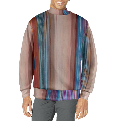 Altered Colours 1537 Men's All Over Print Mock Neck Sweatshirt (Model H43)