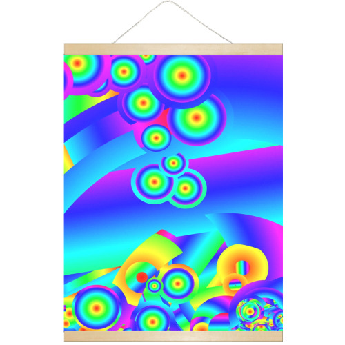 Abstract Ocean waves Hanging Poster 18"x24"
