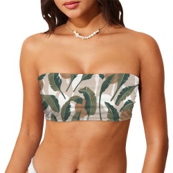 Simple_tropical_nature_T Chest Wrap Bikini Top (Model S36)