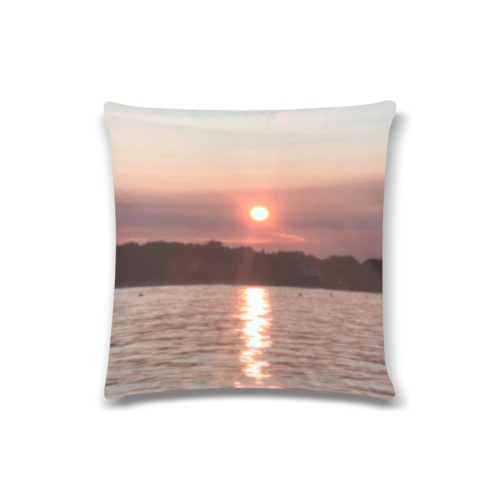Glazed Sunset Collection Custom Zippered Pillow Case 16"x16"(Twin Sides)