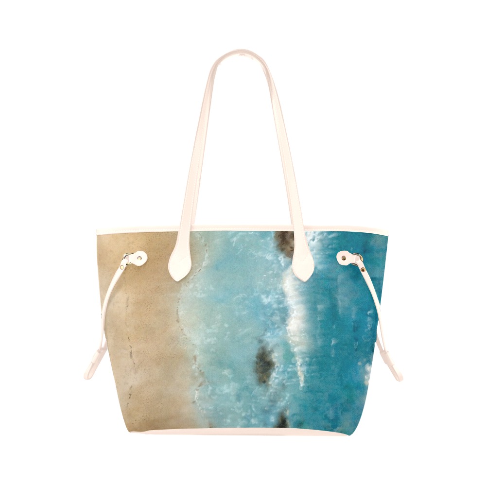 Blue Water By June Yu Clover Canvas Tote Bag (Model 1661)
