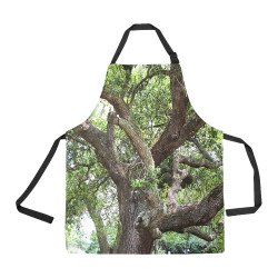 Oak Tree In The Park 7659 Stinson Park Jacksonville Florida All Over Print Apron