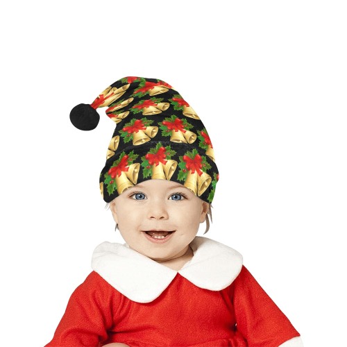 Christmas Bells holly Santa Hat