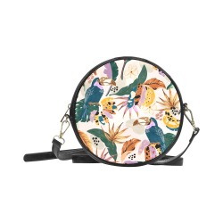 Toucans in wild tropical nature Round Sling Bag (Model 1647)