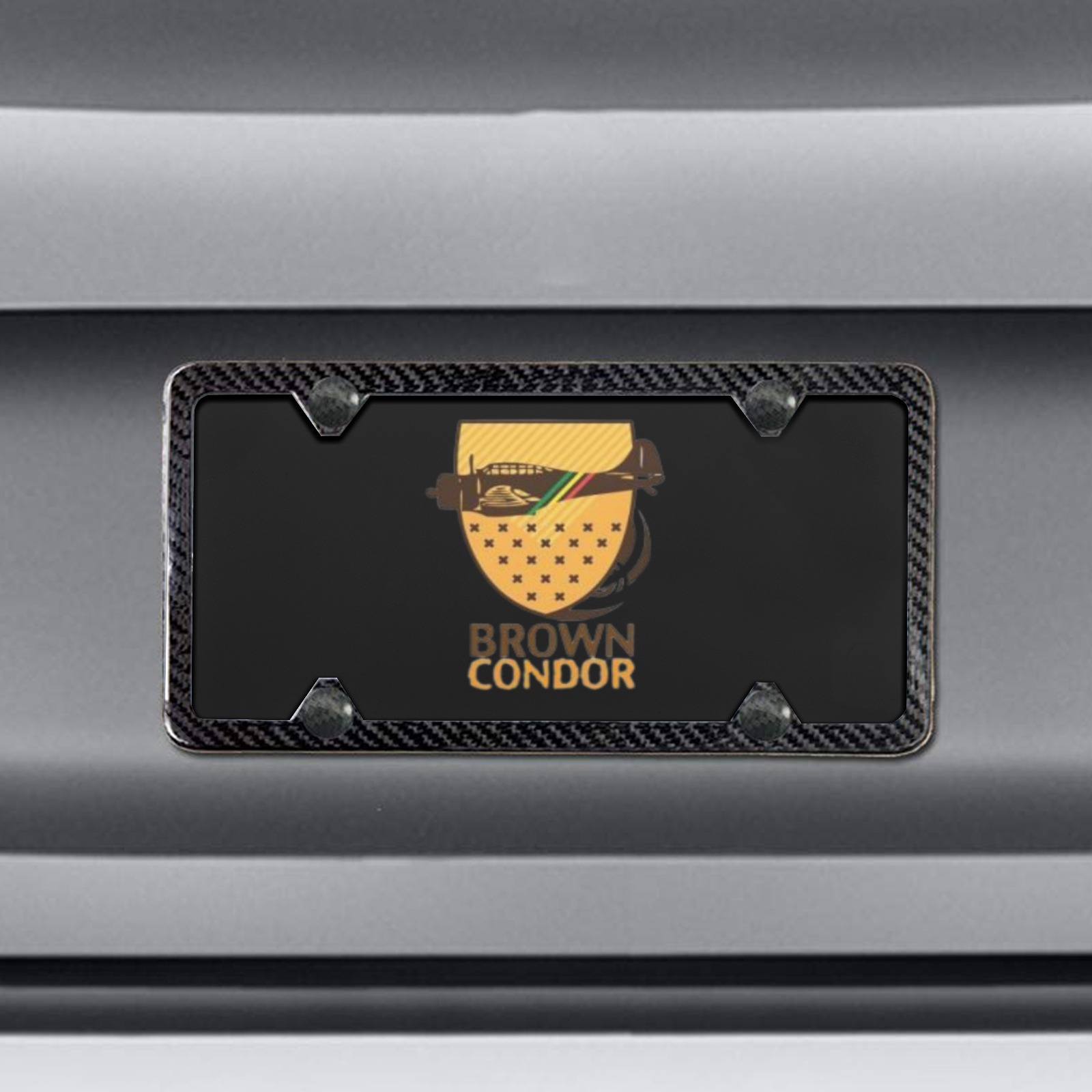 Brown Condor Air Sig. Logo Custom License Plate
