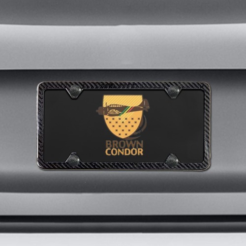 Brown Condor Air Sig. Logo Custom License Plate