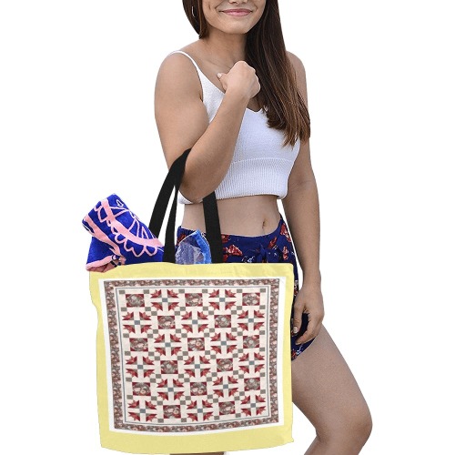 T53ET All Over Print Canvas Tote Bag/Large (Model 1699)