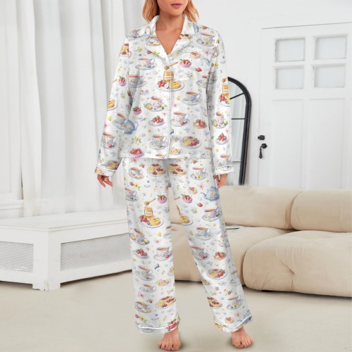 18 mb Honey_and_Berries_satin 2 pc pajama set