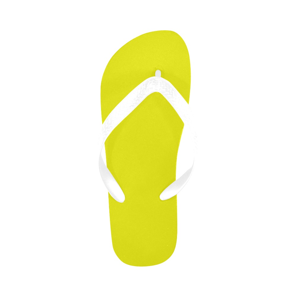 dandilion yellow Flip Flops for Men/Women (Model 040)