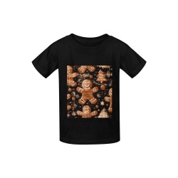 Gingerbread Cookie Kid's  Classic T-shirt (Model T22)