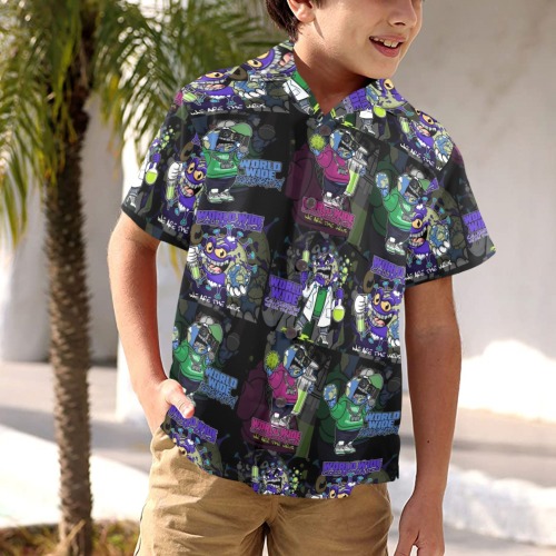 wwcfam Little Boys' Hawaiian Shirt (Model T58)