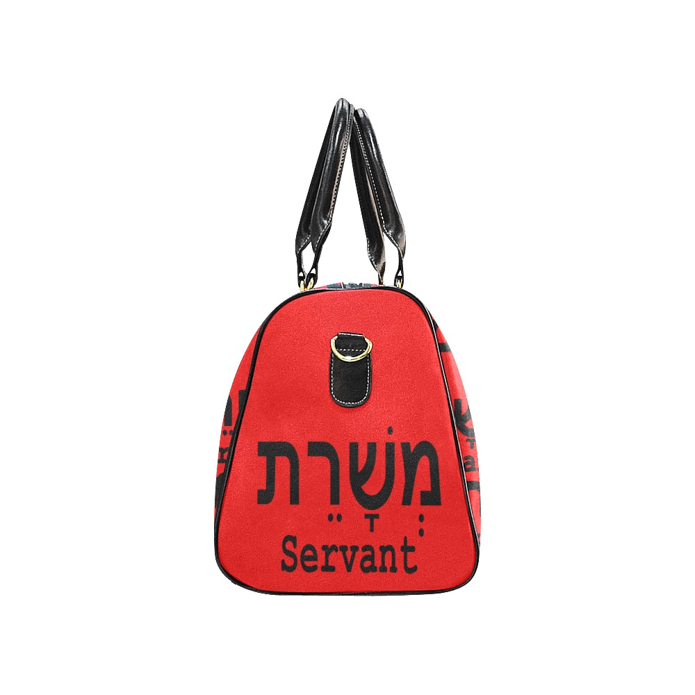 Servant Red Tote Bag New Waterproof Travel Bag/Small (Model 1639)