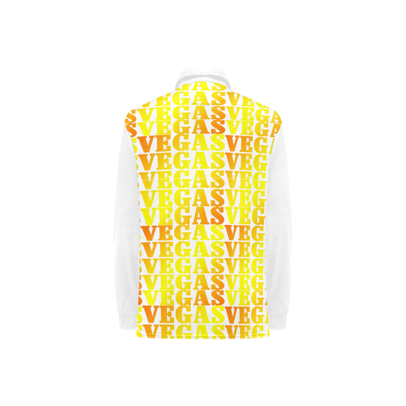 VEGAS Gold Vest Style Black Women's Long Sleeve Polo Shirt (Model T73)