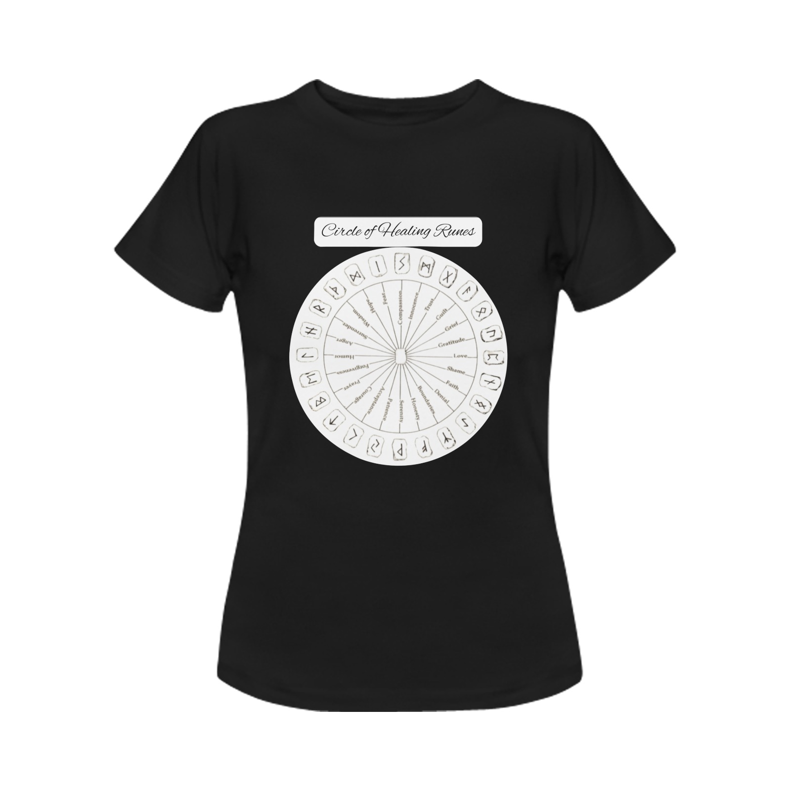 circle of healing runes Women's T-Shirt in USA Size (Front Printing Only)