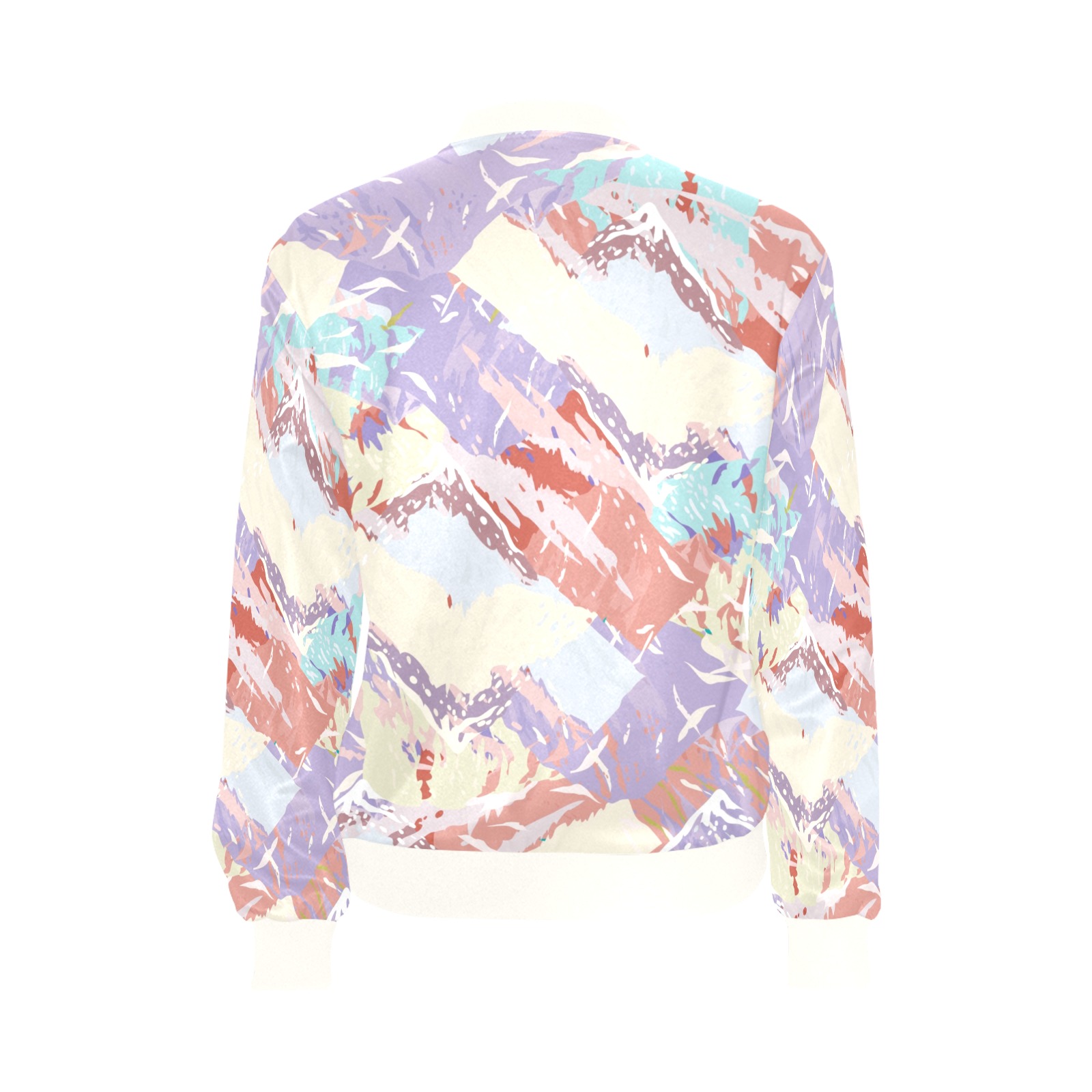 Modern abstract Mountains P All Over Print Bomber Jacket for Women (Model H36)