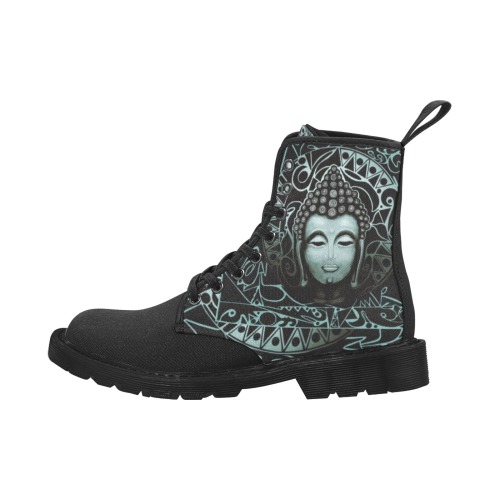 Buddha-Noir-2 Martin Boots for Women (Black) (Model 1203H)