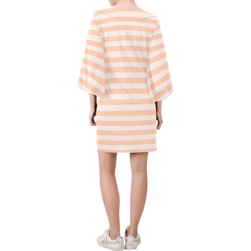 pink is in Bell Sleeve Dress (Model D52)