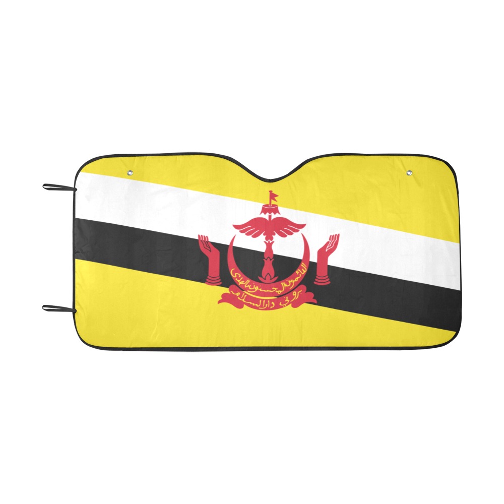 Flag_of_Brunei.svg Car Sun Shade 55"x30" ID D6332560