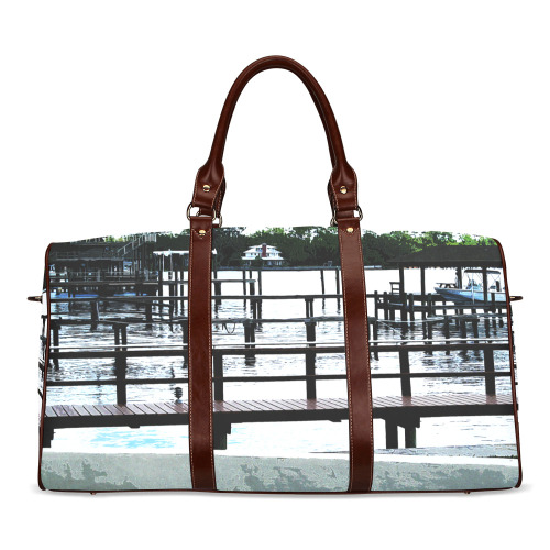 Docks On The River 7580 Waterproof Travel Bag/Large (Model 1639)