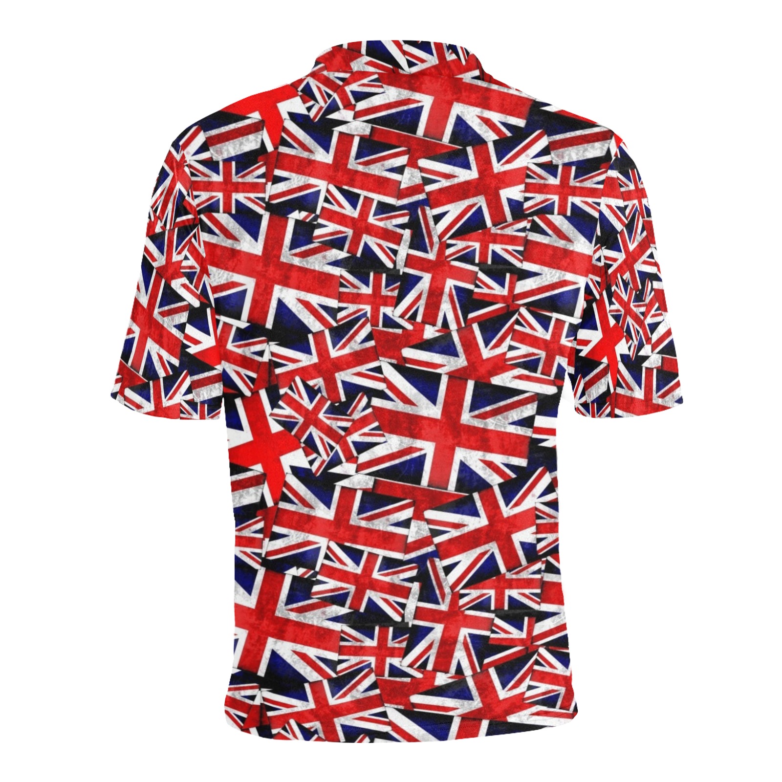 Union Jack British Flag Men's All Over Print Polo Shirt (Model T55)