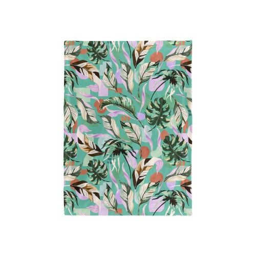 Tropical abstract shapes 58 Baby Blanket 40"x50"