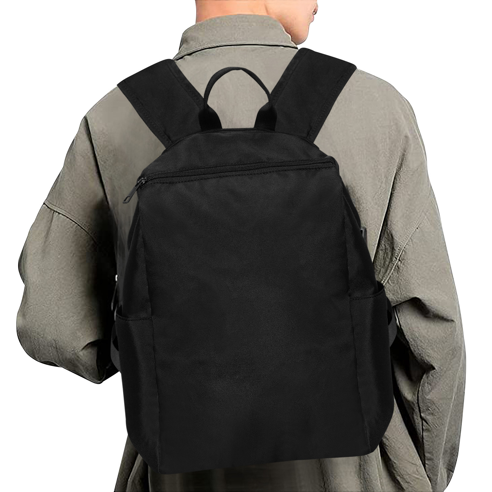 BLACK Lightweight Casual Backpack (Model 1730)