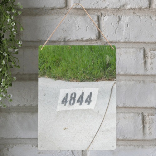 Street Number 4844 Metal Tin Sign 12"x16"
