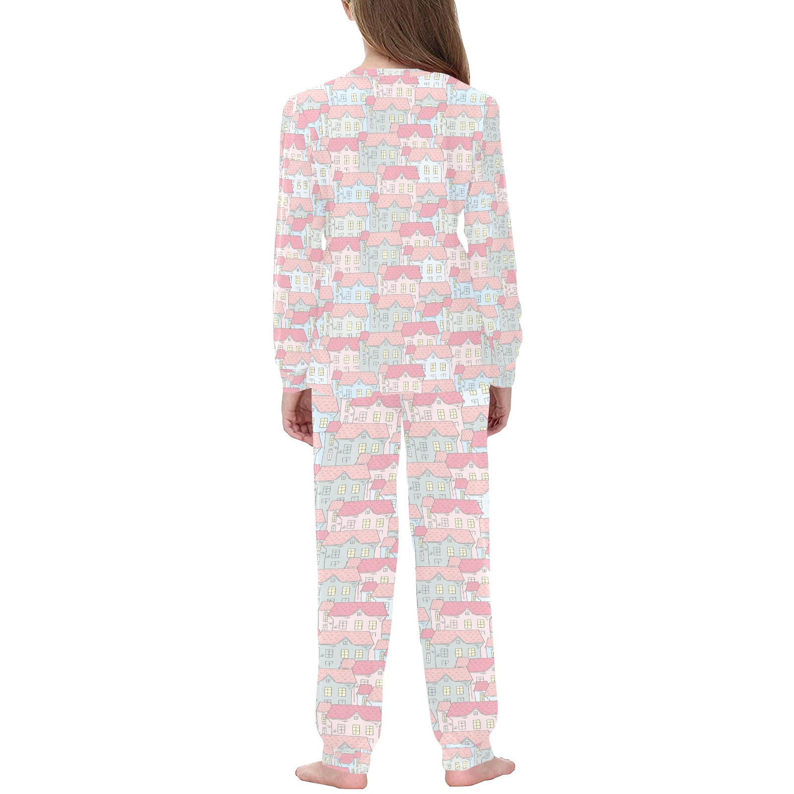 Colorful Town Kids' All Over Print Pajama Set