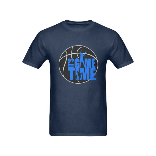 Its Game Time - Blue Men's T-Shirt in USA Size (Front Printing Only)