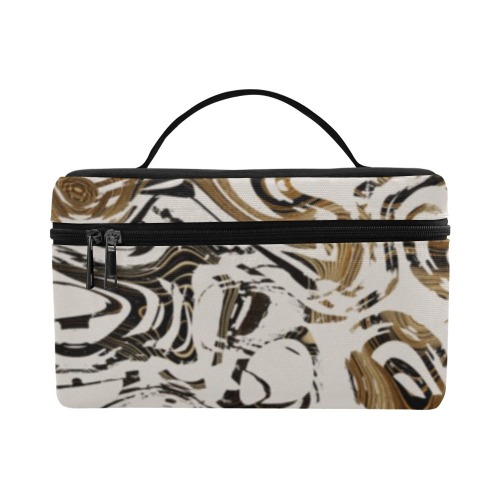 Marble Bronze Cosmetic Bag/Large (Model 1658)