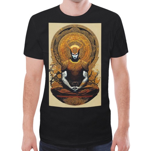 Shaolin Monk Fantasy Art 025 New All Over Print T-shirt for Men (Model T45)