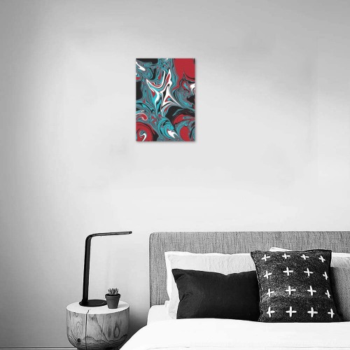 Dark Wave of Colors Upgraded Canvas Print 5"x7"