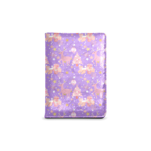 Pink and Purple and Gold Christmas Design Custom NoteBook A5