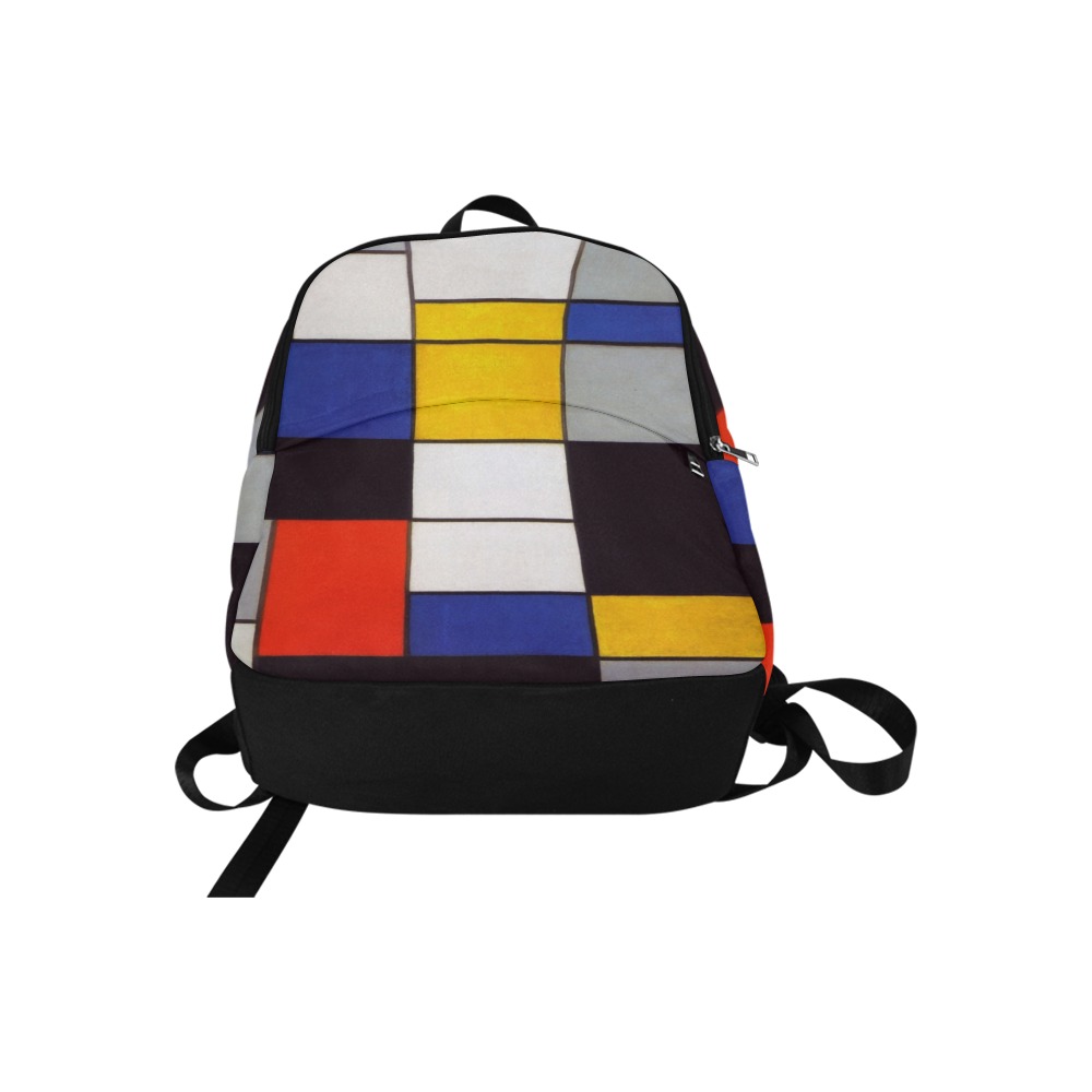 Composition A by Piet Mondrian Fabric Backpack for Adult (Model 1659)