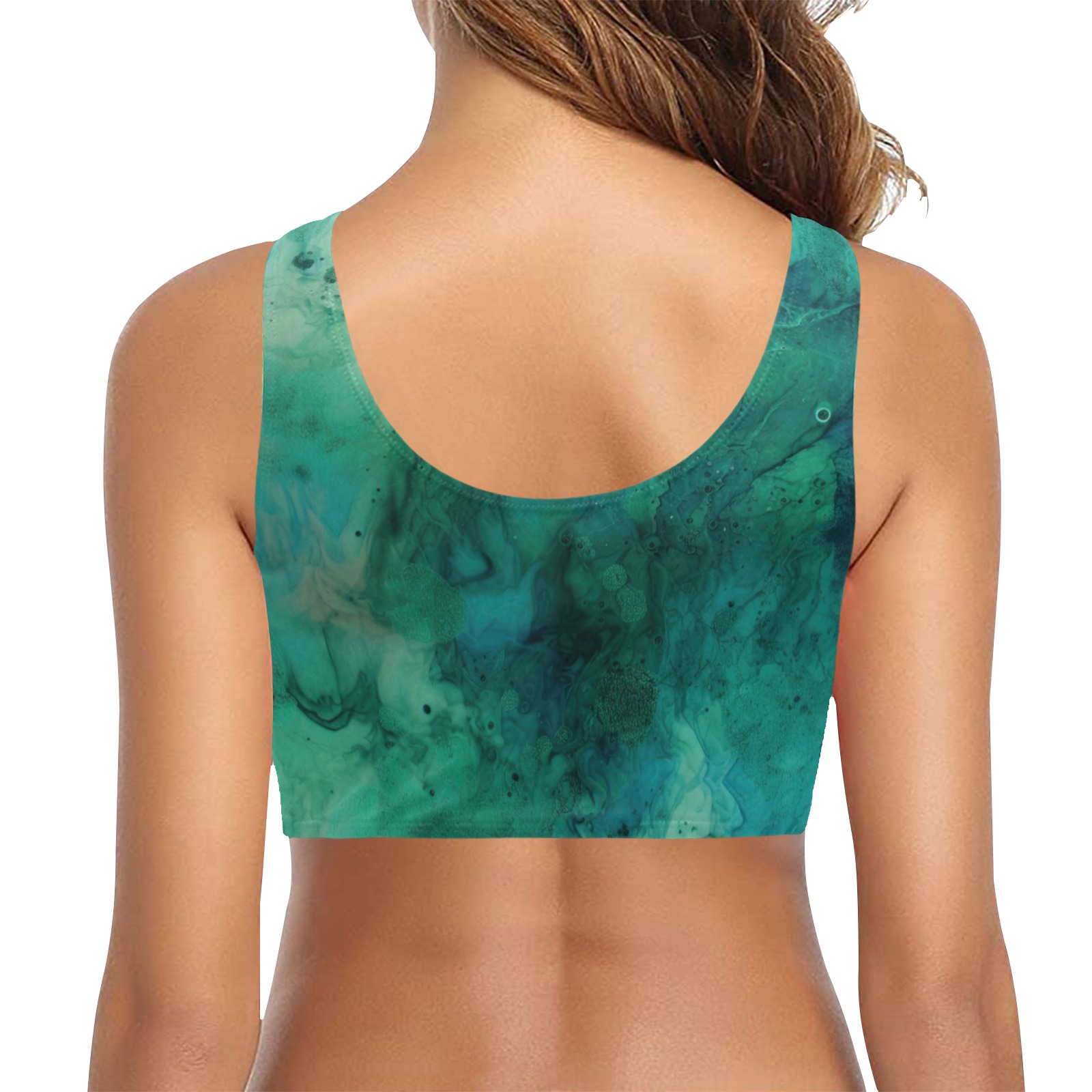 CG_a_green_and_blue_textured_surface_in_the_style_of_fluid_ink__8ea3f316-602e-4f64-bcf8-c283f84ca5b3 Chest Bowknot Bikini Top (Model S33)