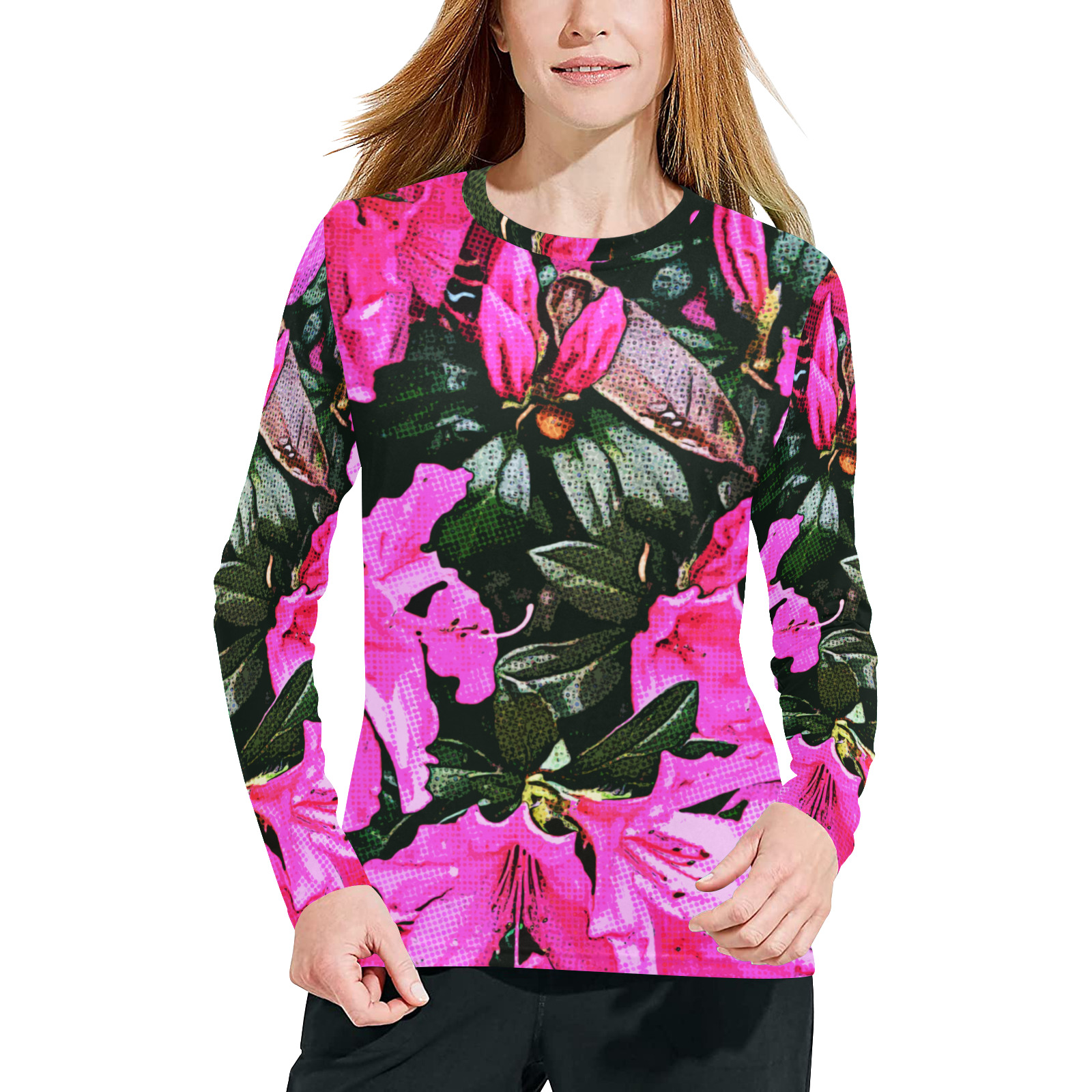 Azaleas 6082 Women's All Over Print Pajama Top
