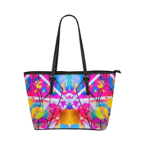 art o Leather Tote Bag/Large (Model 1651)