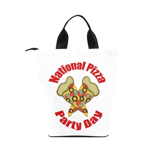 National Pizza Party Day Nylon Lunch Tote Bag (Model 1670)